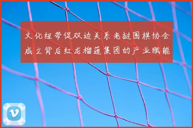 文化纽带促双边关系老挝围棋协会成立背后红龙榴莲集团的产业赋能实践